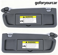 Pair Sun Visor Dark Gray Left Right Visor Set For 2006-2011 Honda Civic Visors