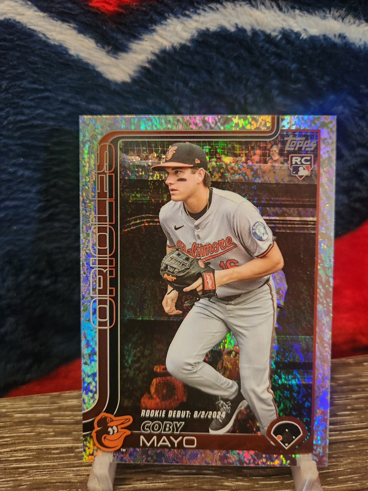 Coby Mayo RC Debut Holo Foil 2025 Topps Update US282 Baltimore Orioles
