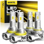 H11 9005 LED Headlight Super Bright Bulbs Kit 6000K White 32000LM High/Low Beam