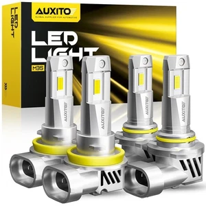 H11 9005 LED Kit d'ampoules Super Bright 6000K blanc 32000LM Haute/faible faisceau