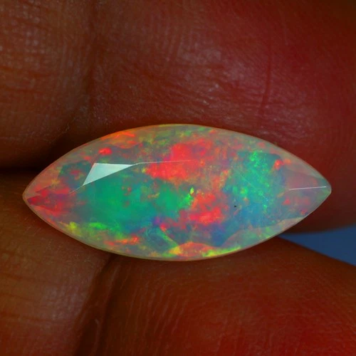2.09Ct IF Topnotch 17 X 8 mm Rainbow Multi Flashy 3D Solid Color Play Welo Opal