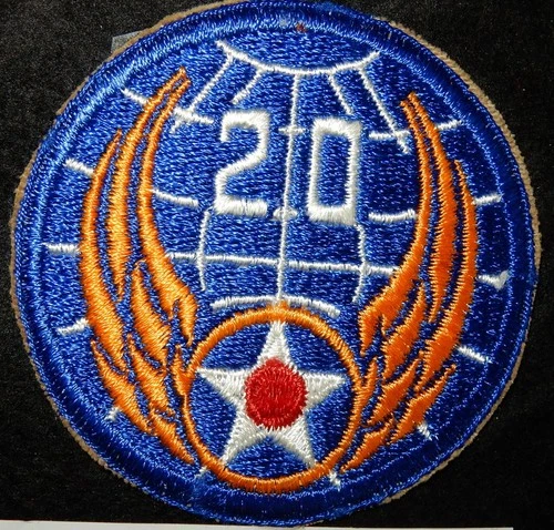 WW2 20th  USAF US TWENTIETH AIR FORCE PATCH USA MILITARY BADGE WORLD WAR II