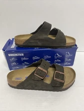 New Birkenstock Arizona BS Mocca Regular Fit Soft Footbed Sandal Unisex 9/7