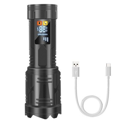 Taschenlampe mit 500m Beleuchtungsentfernung Wiederaufladbar 1500mAh Zoomfunktio