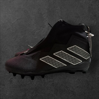 Adidas Nasty 2.0 Men\'s size 12 Black Mid Top Football Cleats GV8309 Adidas Nasty 2.0 Football Cleats GV8309 Black White Men main image 4