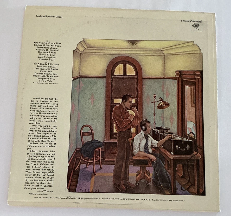 Robert Johnson - King of the Delta Blues Singers Vol.II-1st Press 1A/1B Mono - Image 2 of 4