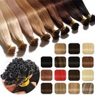 Keratin Fusion Pre Bonded U Tip Remy Human Hair Extensions Platinum Blonde 22in — photo 2