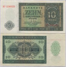 GERMANY Democratic 10 Deutsche MARK 1948 P 12 b UNC