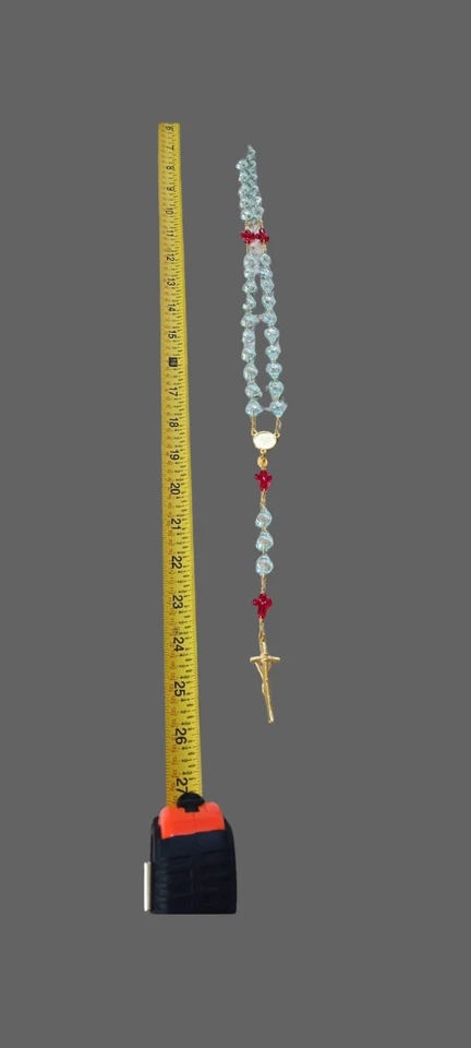 ROSARY OF THE UNBORN. Arcángel San Rafael. 26 Inch. NEW. 21 Micron Gold Plating. - Image 4 of 4