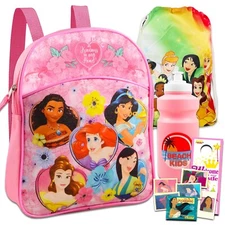 Disney Princess Mini Backpack Set - Bundle of 11” Disney Princess Mini Bac