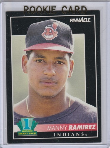 MANNY RAMIREZ ROOKIE CARD 1st Rd Pick 1992 Pinnacle Baseball INDIANS RED SOX!