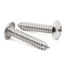  10 x 3/4" Truss Head Self Tapping Screws 304 Stainless Wood/Metal 100 PCS
