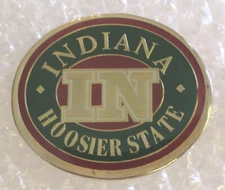 Indiana - The Hoosier State Tourist Travel Souvenir Collector Pin