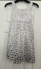 Jona Michelle Girls Size 7 Sleeveless Party Dress Spotted Design