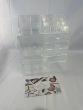 Grande Organizzatore Trucco Cosmetico Cassetto Gioielli Scatola Portaoggetti Vetrina Acrilica