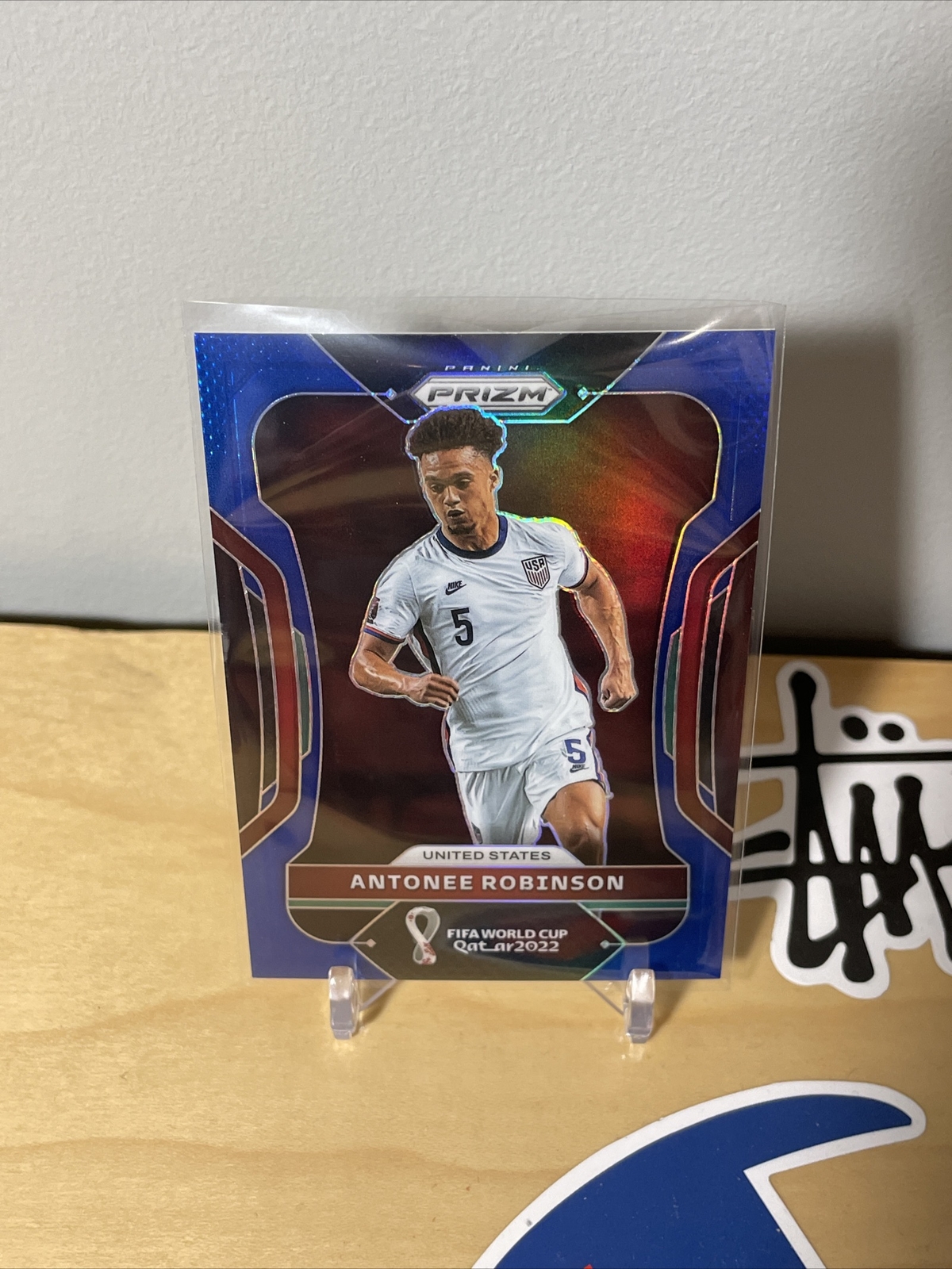 2022 Prizm World Cup -ANTONEE ROBINSON - USA Blue Parallel 038/299 SP