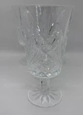 Iced Tea Goblets Glass Cristal D'Arques Crystal Villemont Pattern 7" Set Of 4