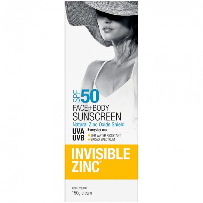 invisible zinc face sunscreen