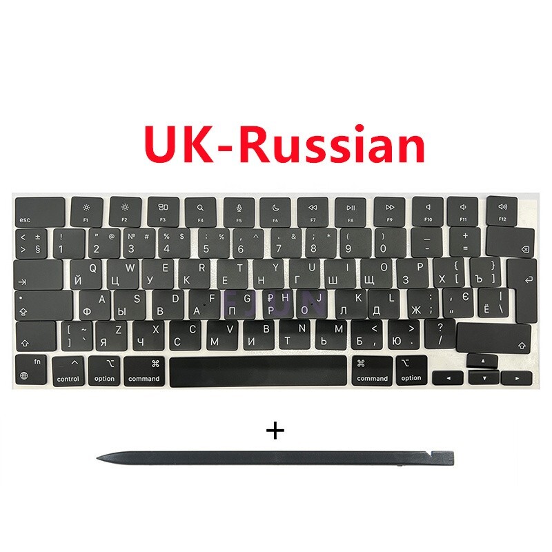 New UK-Russian Keys Keycaps For MacBook Pro (M4 Pro&Max) 14
