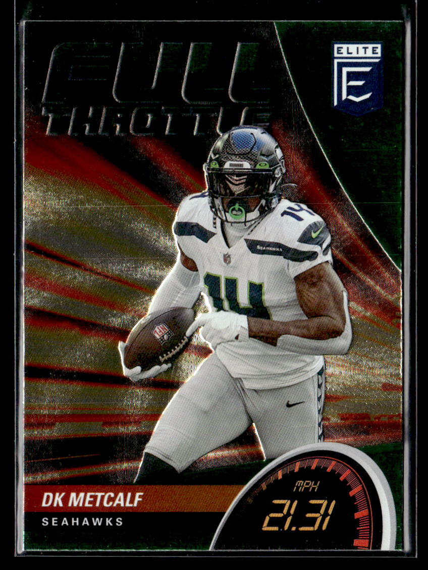 DK Metcalf - 2022 Panini Donruss Elite Full Throttle Green #FT20 Seahawks