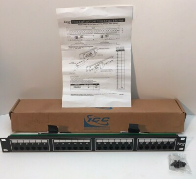 ICC ICMPP024T4 Telco Patch Panel 24 Ports 1 Rack Mount Space