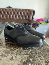 Men's NIKE 'Waverly Last' Black Golf Shoes Size 10W Rare 305253-001 Read Descrip