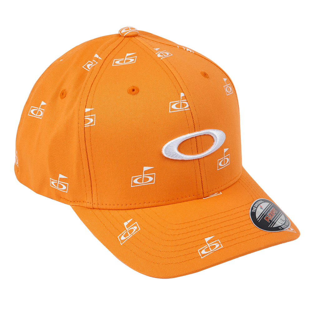 Oakley Flag Print Hat Unisex Sports Golf Outdoor Cap Casual Orange