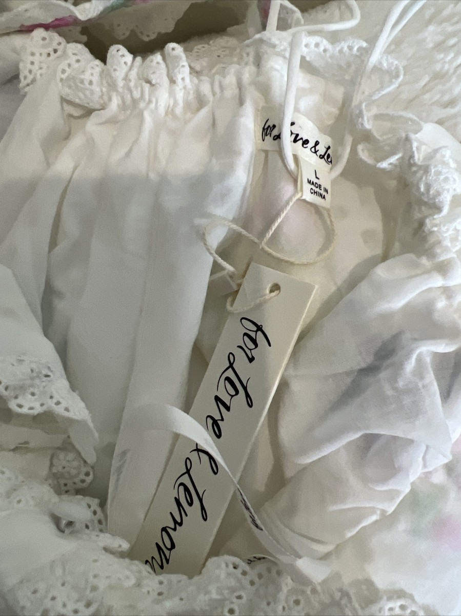 for love and lemons andrea embroidered mini dress For Love & Lemons Andrea Mini Dress In White - 40% Off