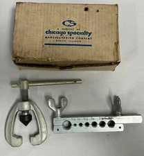 Vtg Chicago Specialty Mfg. Co. Plumbing Pipe Flaring Tool Goog Condition (A5)