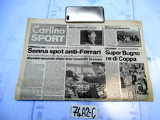 CARLINO SPORT LUNEDI 30 7 1990  FERRARI CICLISMO BUGNO  IPPICA CALCIO (74A2C)