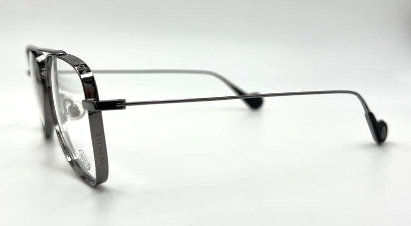 Authentic MONCLER ML5083 008 Shiny Gunmetal Demo Eyeglasses