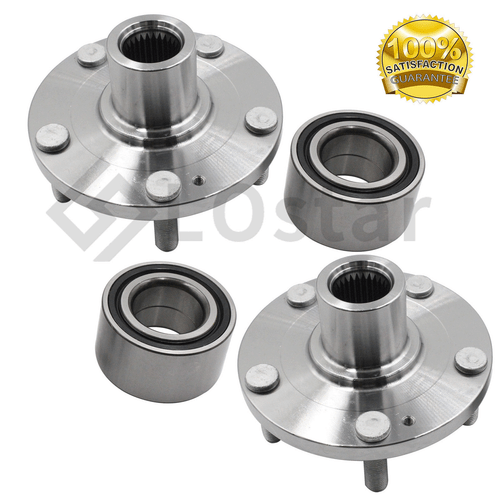 Pair(2) Front Wheel Hub & Bearing Assembly Fits 04-14 Hyundai , 06-14 Kia - Picture 2 of 4