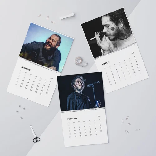 Post Malone 2025 Wall Calendar