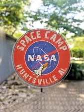 NASA Space Camp Sticker Glossy Decal Huntsville Alabama Space Shuttle Rocket 3"