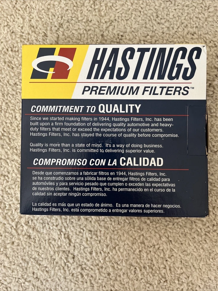 Coche. Trans. Kit Filtro HASTINGS TF42 (Nuevo) Foto 2 de 4