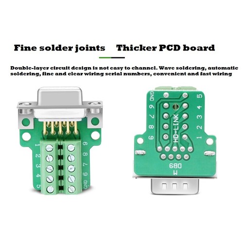 2Pcs D SUB9Pin RS232Connector RS232Male Female Connector DB9 COM RS232Connectors - Picture 11 of 33