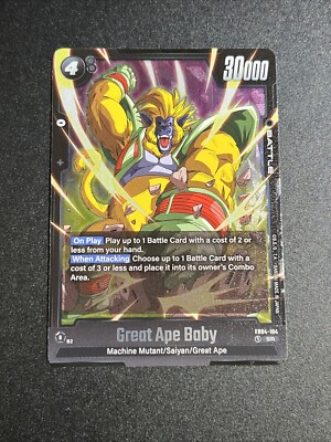 Dragon Ball Fusión Mundo Ultra Límite Súper Raro SR ENG FB04-104 Gran Simio Baby