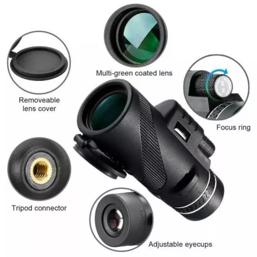 Monokular Starscope Teleskop 80X100 HD Monokular Nachtsicht Mit Handy-Stativ - Bild 2 von 11