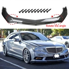CarbonStyle Front Spoiler Lip Splitter Kit For Benz E Class W212 Sport 2012-2016