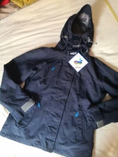James Harvest VentAir High Tech Fabric SizeM Navy Windbreaker Waterproof Jacket 