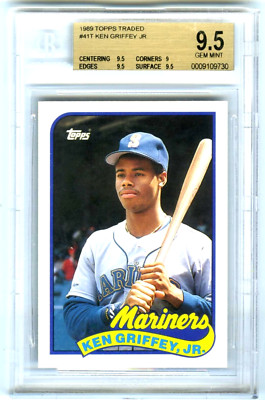 KEN GRIFFEY JR~1989 TOPPS TRADED BGS-9.5 GEM-MT MLB BASEBALL