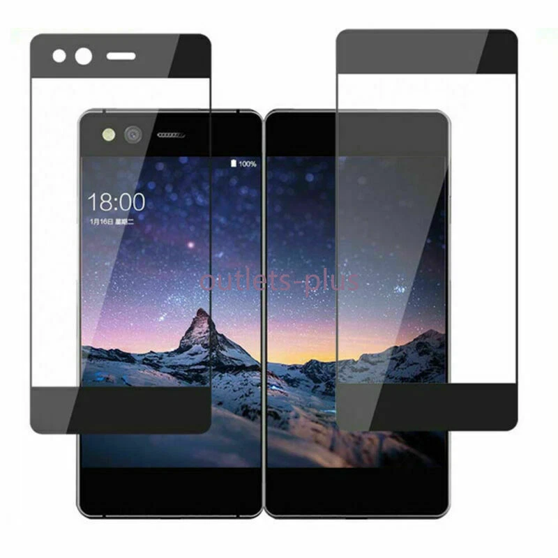 Protector de pantalla frontal + trasero de vidrio templado completamente cubierto para ZTE Axon M nuevo Foto 2 de 4