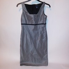 Ann Taylor Dress Size 6 Black White Checkered Sleeveless