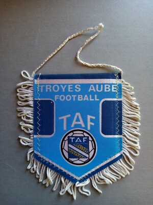 Fanion Vintage TAF Troyes Aube Football - Années 70 - Collection Club Français