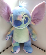 Build-A-Bear Disney Stitch Pastel Tie Dye Plush Rainbow Soft Stuffed Animal BAB