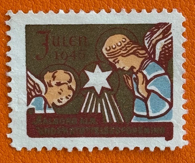 1945 Denmark Aalborg Local Christmas Seal Tuberculosis TB Cinderella Stamp