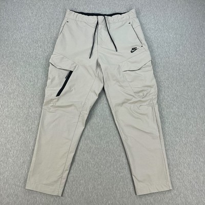 Nike Sportswear Essentials Woven Utility Cargo Pants Mens 32 Pale Tan Tapered