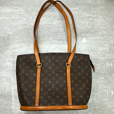 Louis Vuitton Monogram Babylone Medium Tote Shoulder Bag Brown Zip Top