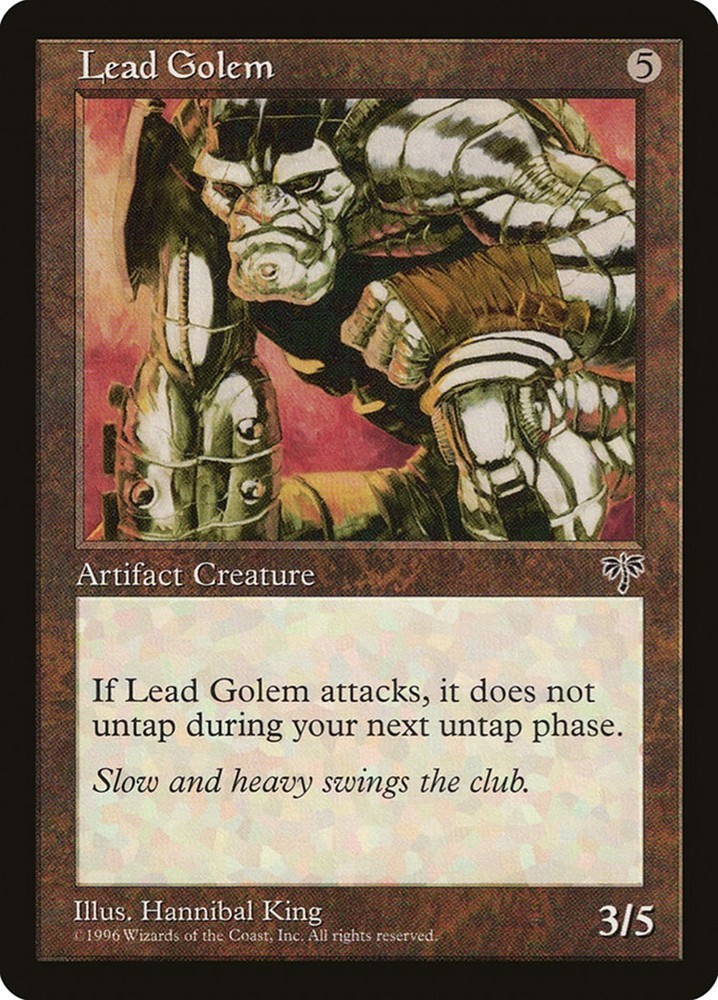 Lead Golem - MtG Mirage - Uncommon NM 1996