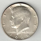 1968-D Kennedy 40% Silver Half Dollar